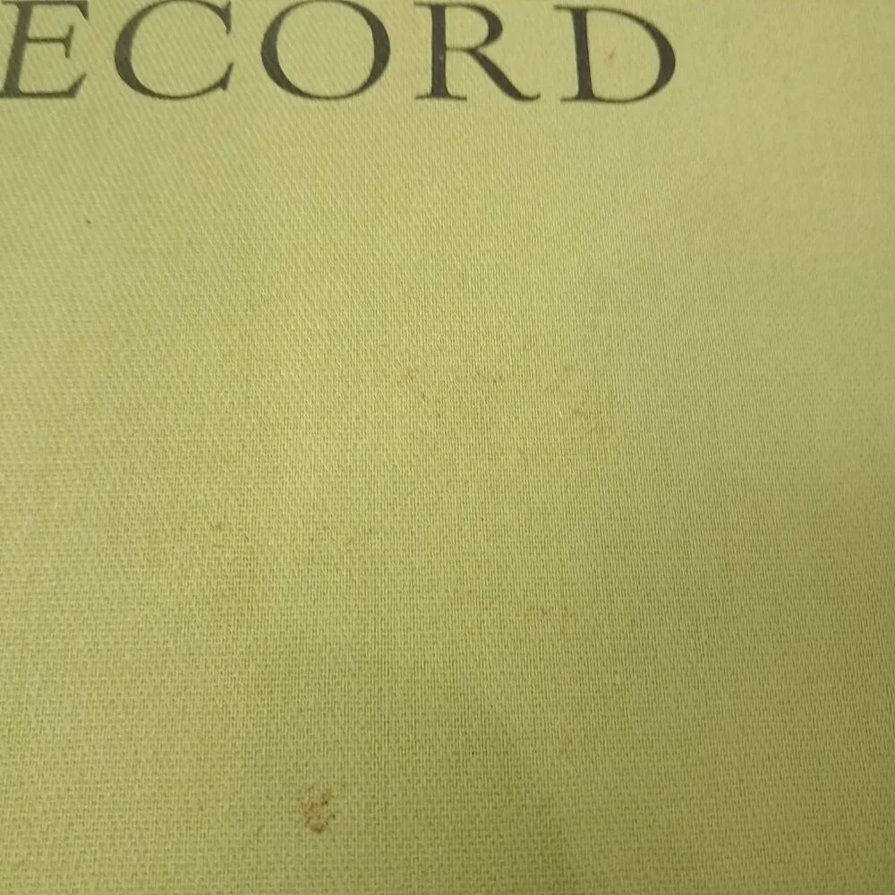 Vintage Federal Supply‎ Service RECORD Log Memorandum Book green notebook lined